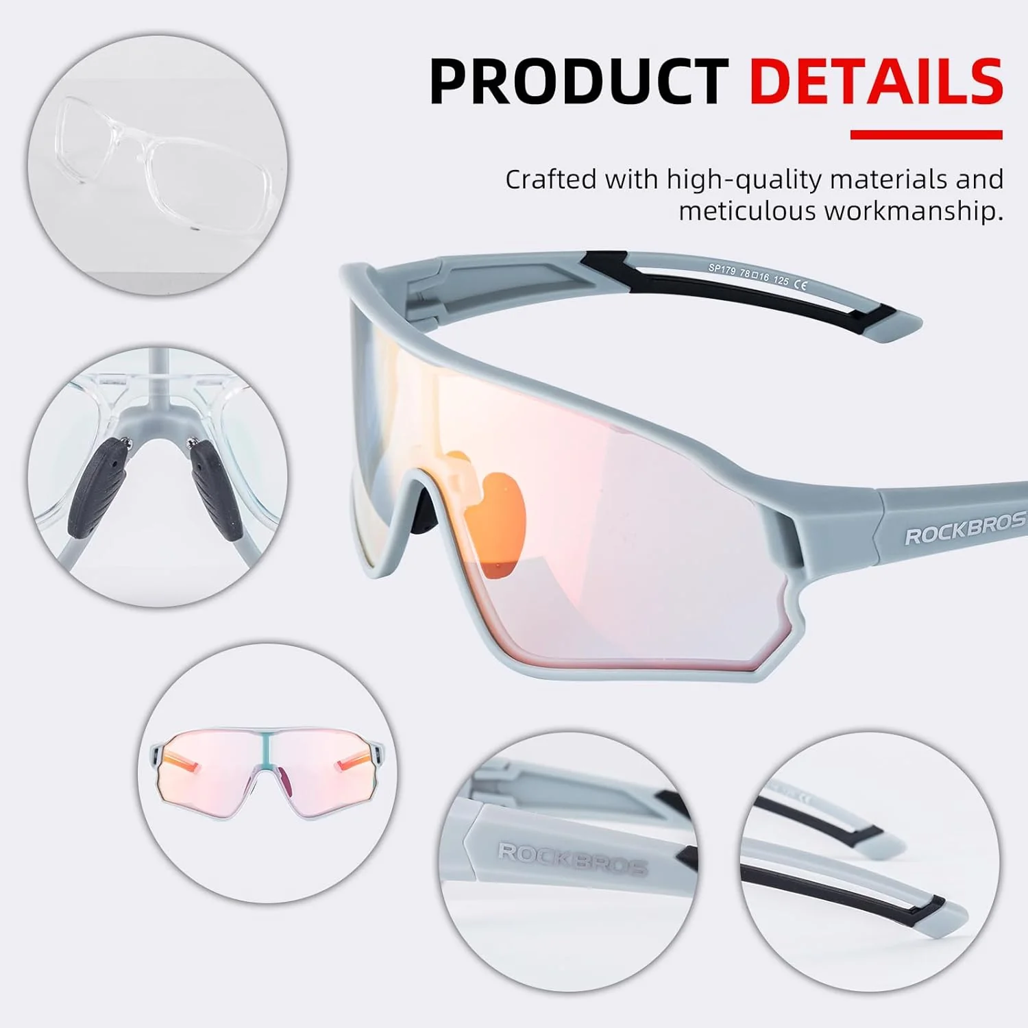 ROCKBROS Polarized Sunglasses UV Protection for Women Men Cycling - Image 61