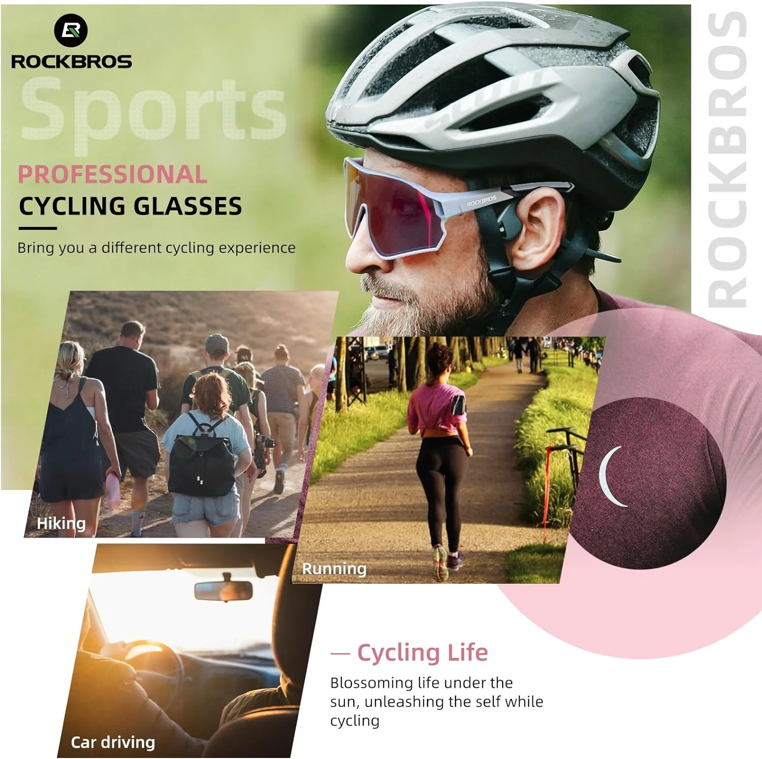 ROCKBROS Polarized Sunglasses UV Protection for Women Men Cycling - Image 63