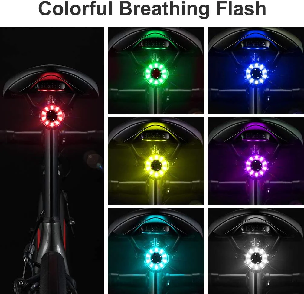 Q1 Tail Light USB with 7 Lighting Colors - Image 6