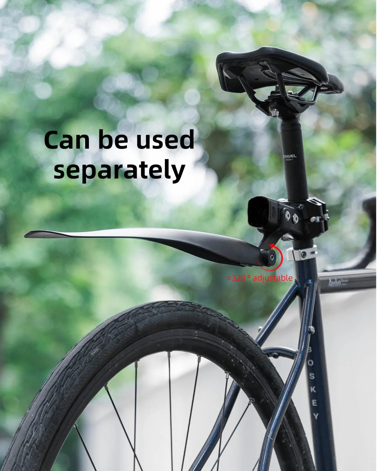 ROCKBROS Quick Release Rear Bike Cargo Rack, Adjustable for 26”-29” Mountain Bikes - Image 5