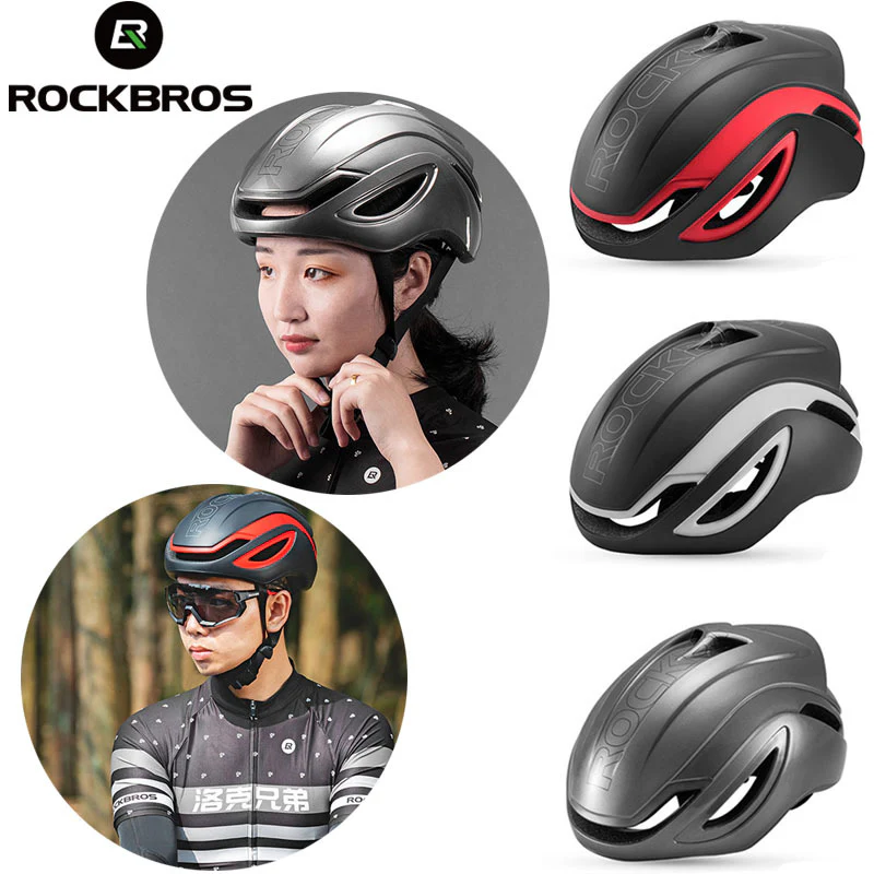 ROCKBROS Road Aero Bike Helmet for Adults TT Triathlon Helmet for Cycling - Image 17