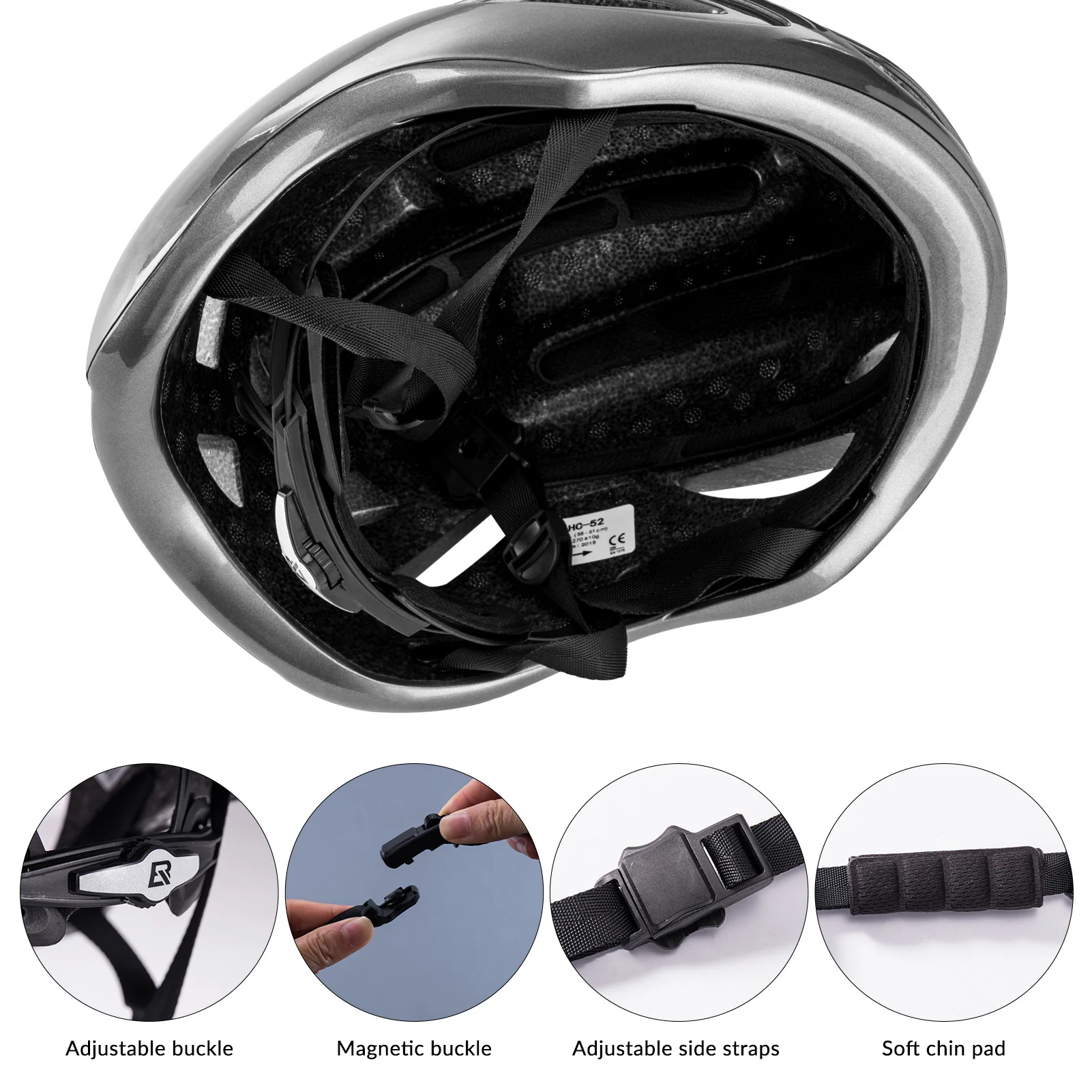 ROCKBROS Road Aero Bike Helmet for Adults TT Triathlon Helmet for Cycling - Image 19