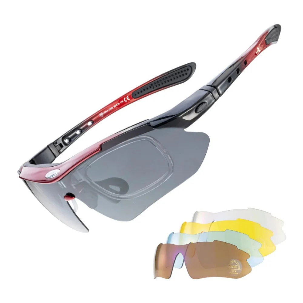 ROCKBROS-Slim Polarised Sports Sunglasses With 4 Interchangeable Lens - Image 3