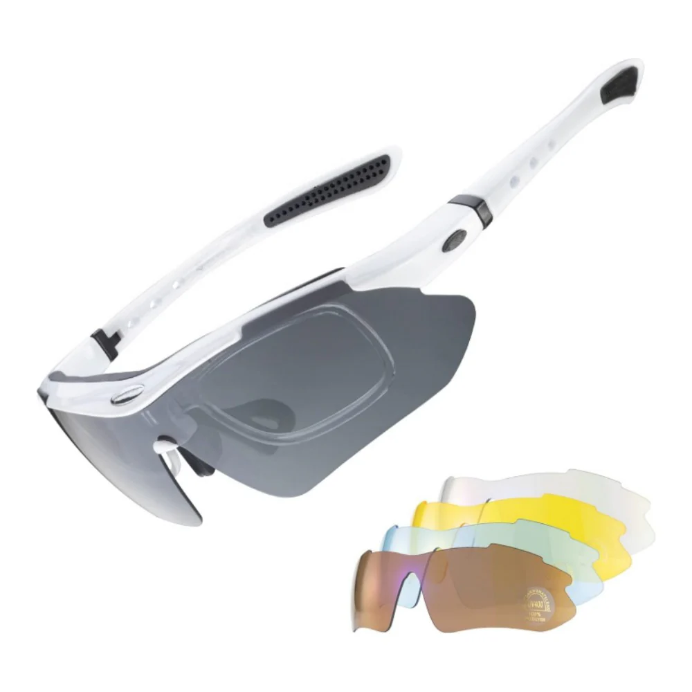 ROCKBROS-Slim Polarised Sports Sunglasses With 4 Interchangeable Lens - Image 4