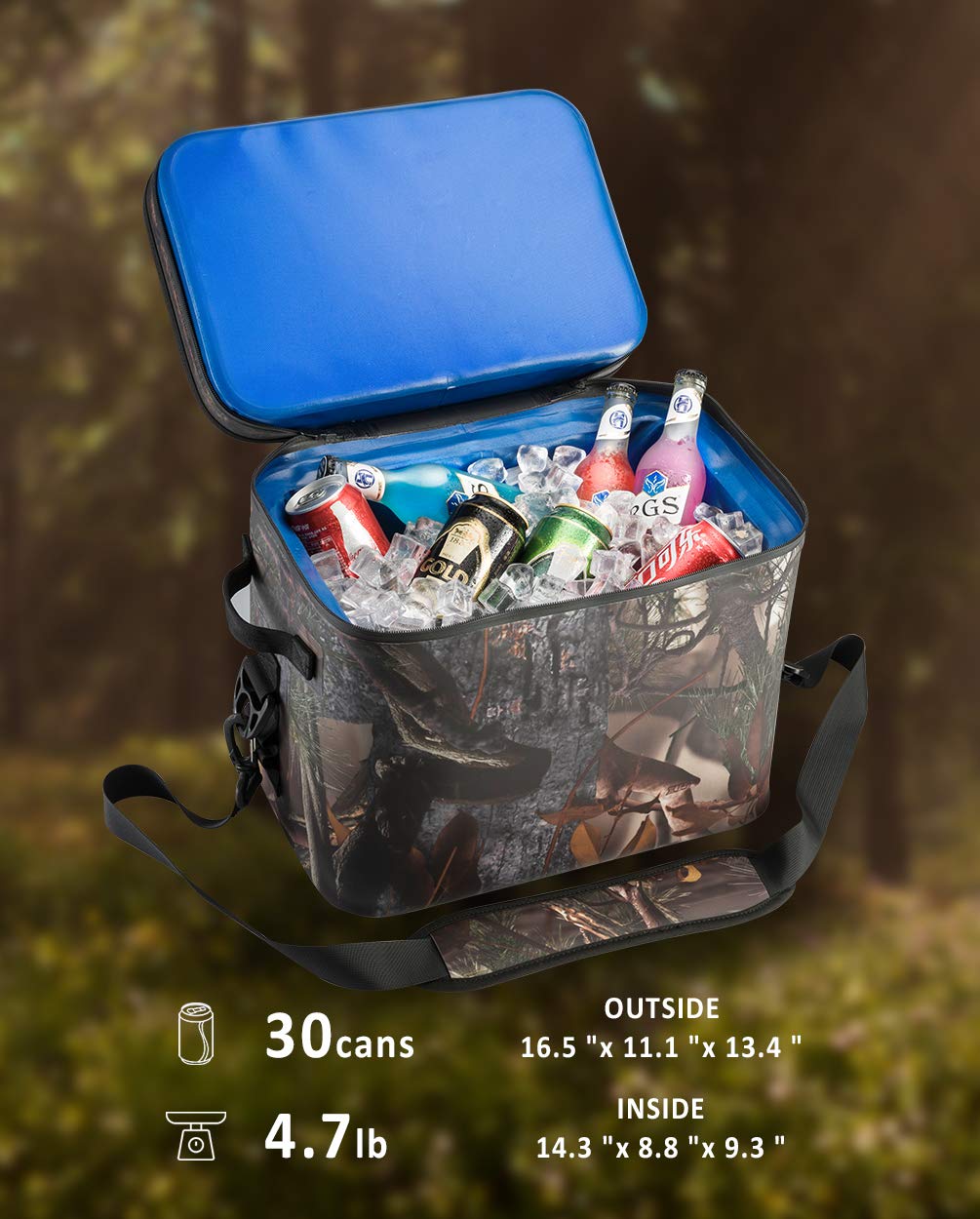 ROCKBROS Soft Cooler 30 Can Insulated Leak Proof Soft Pack - Image 14
