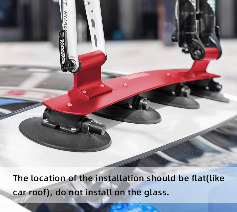 ROCKBROS Suction Cup Bike Rack for Car Roof Quick Release Sucker Mount - Image 5