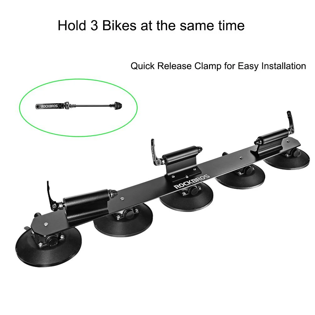 ROCKBROS Suction Cup Bike Rack for Car Roof Quick Release Sucker Mount - Image 52