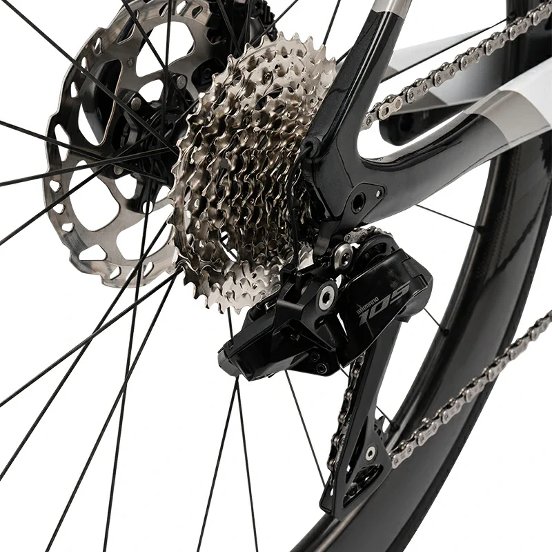 PGZ - Carbon Fiber Road Bike – Black and White - Image 6