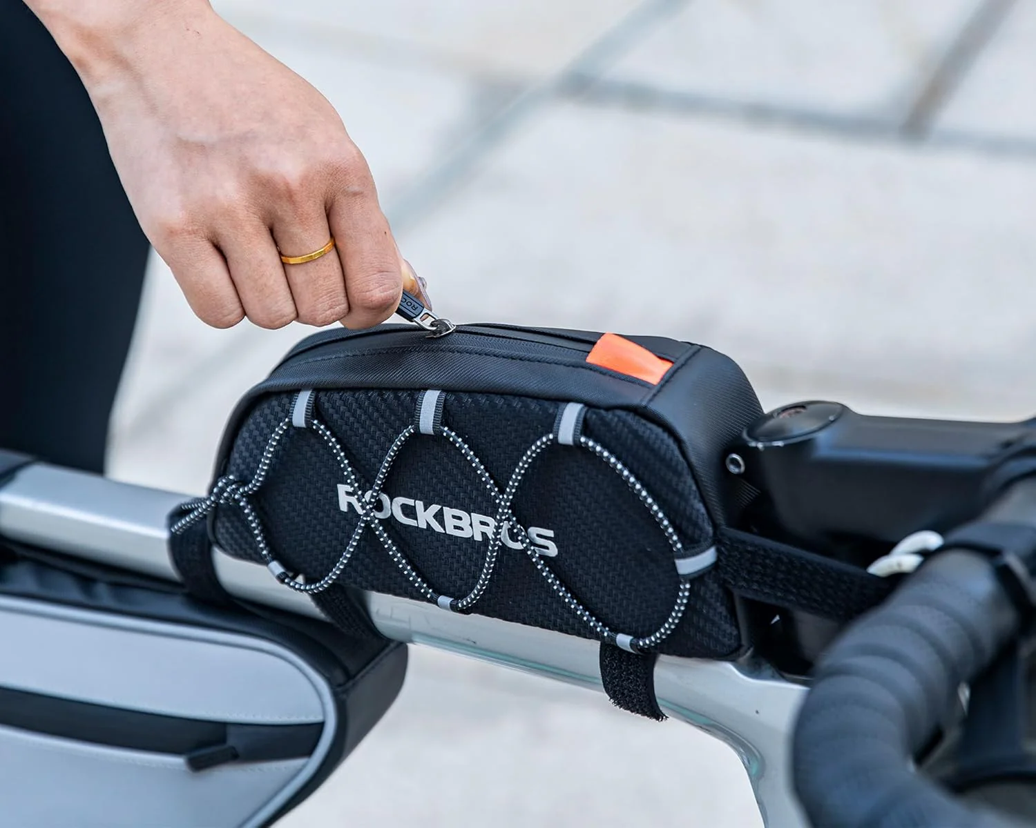 ROCKBROS Top Tube Bike Bag Bicycle Front Frame Bag - Image 6