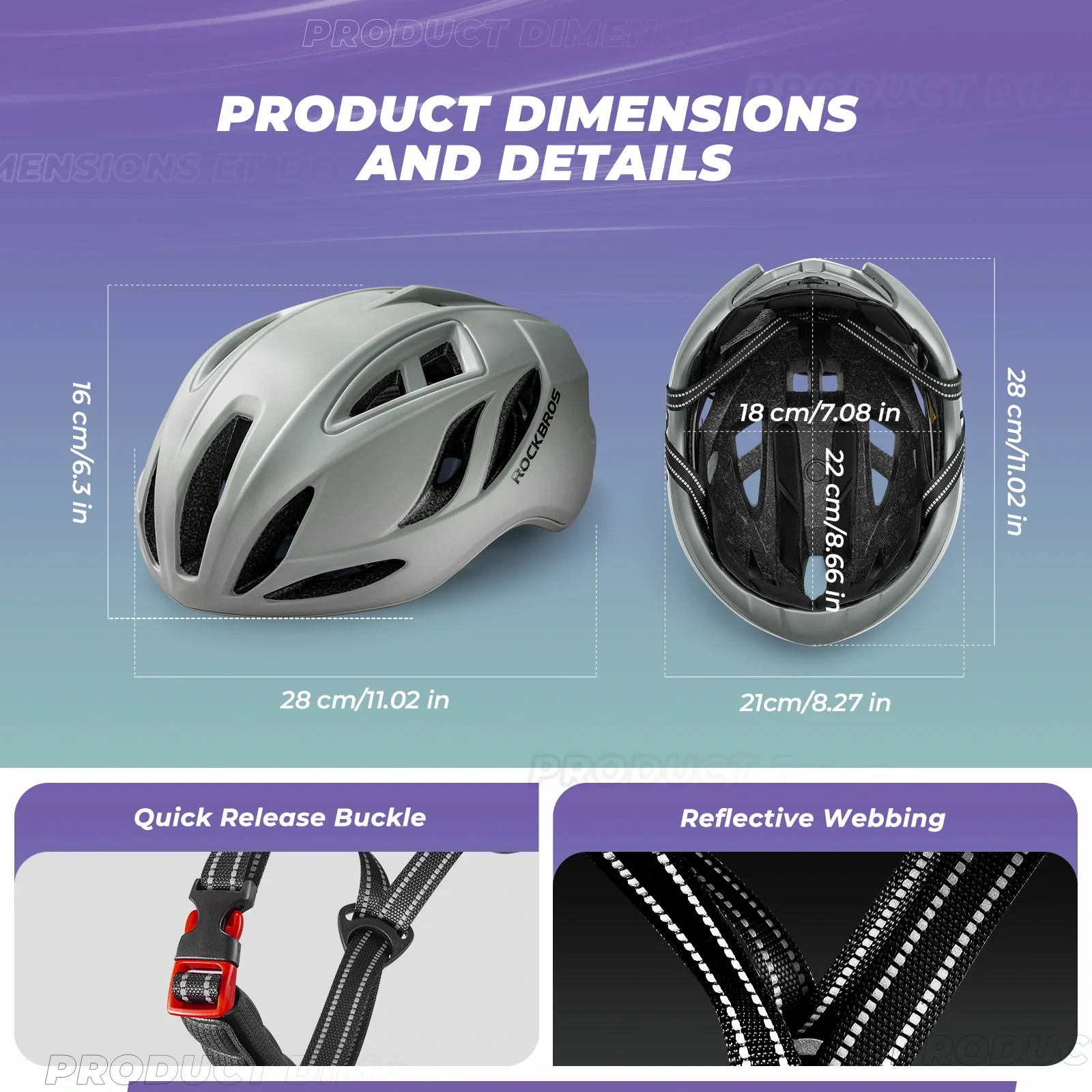 ROCKBROS Ultra-Light Bike Helmet Maximum Protection Ultimate Comfort - Image 33