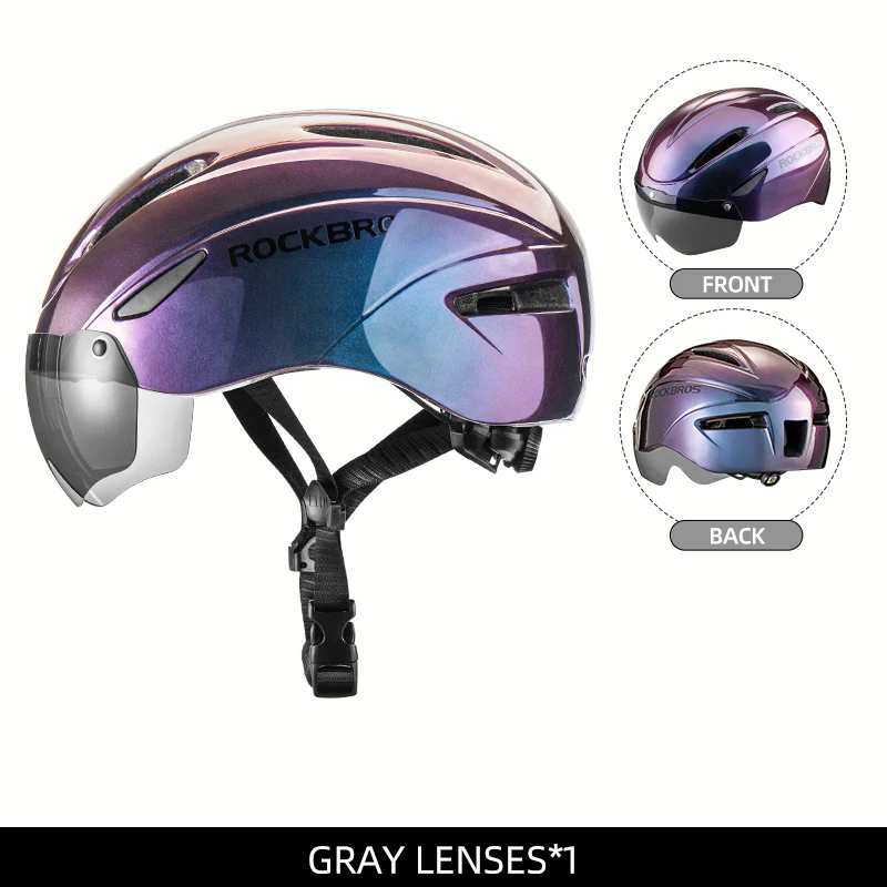ROCKBROS Ultralight Magnetic Goggles Cycling Helmet - Image 13