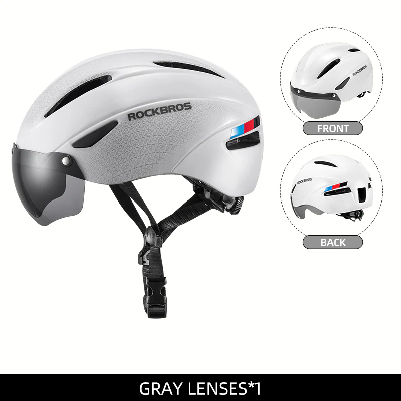 ROCKBROS Ultralight Magnetic Goggles Cycling Helmet - Image 3
