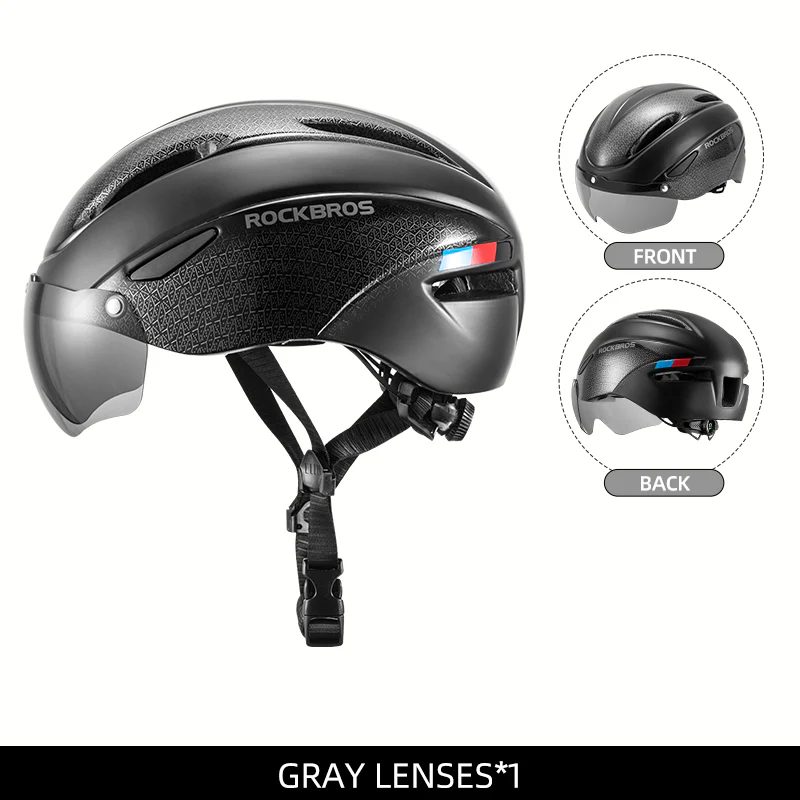 ROCKBROS Ultralight Magnetic Goggles Cycling Helmet - Image 6