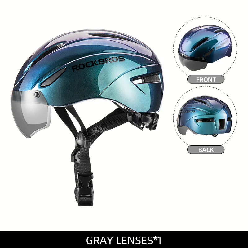 ROCKBROS Ultralight Magnetic Goggles Cycling Helmet - Image 9