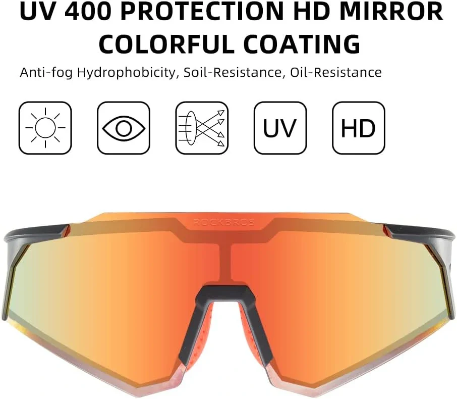 ROCKBROS-Ultralight Polarised Sports Sunglasses 22g - Image 31