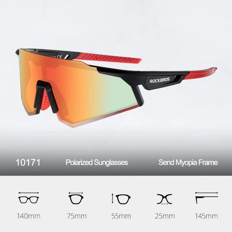 ROCKBROS-Ultralight Polarised Sports Sunglasses 22g - Image 35