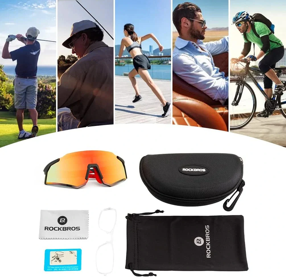 ROCKBROS-Ultralight Polarised Sports Sunglasses 22g - Image 36