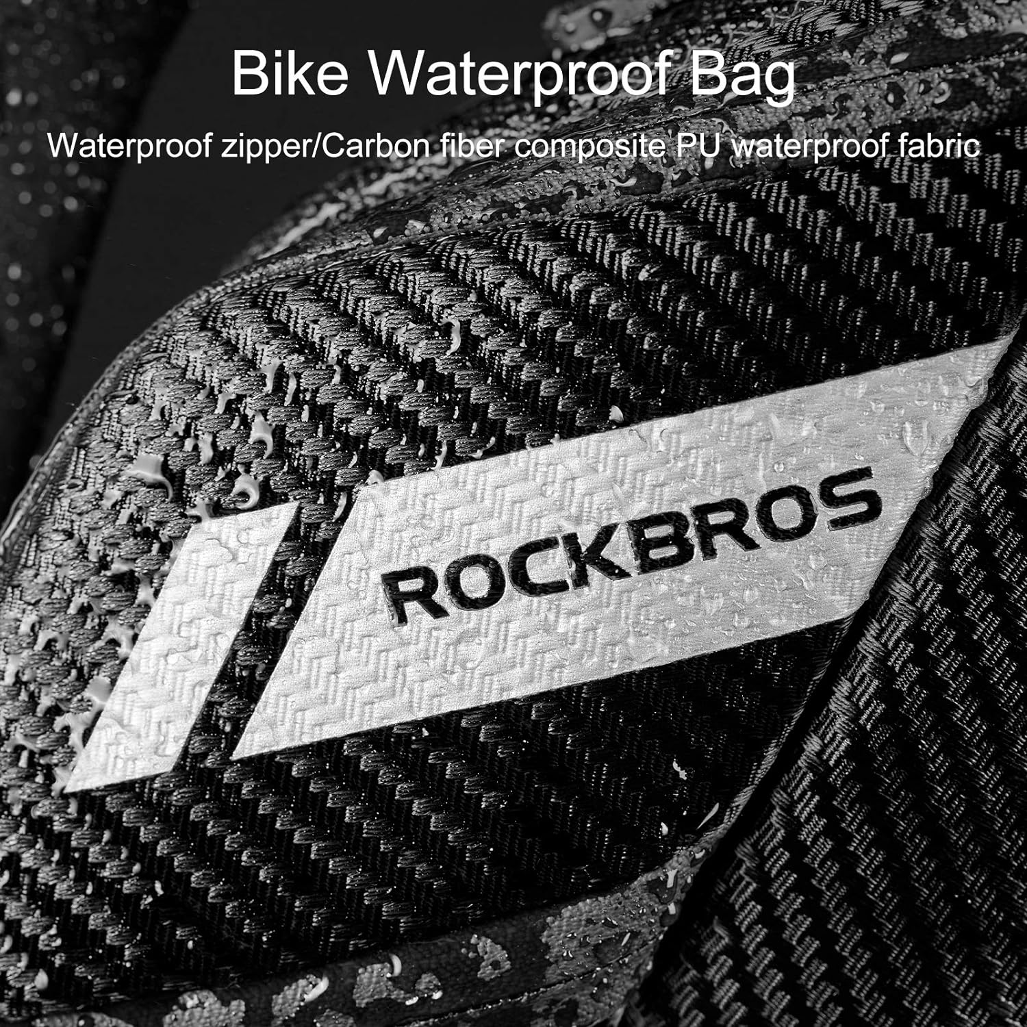 ROCKBROS Waterproof Bike Saddle Bag with Water Bottle Holder - Image 3