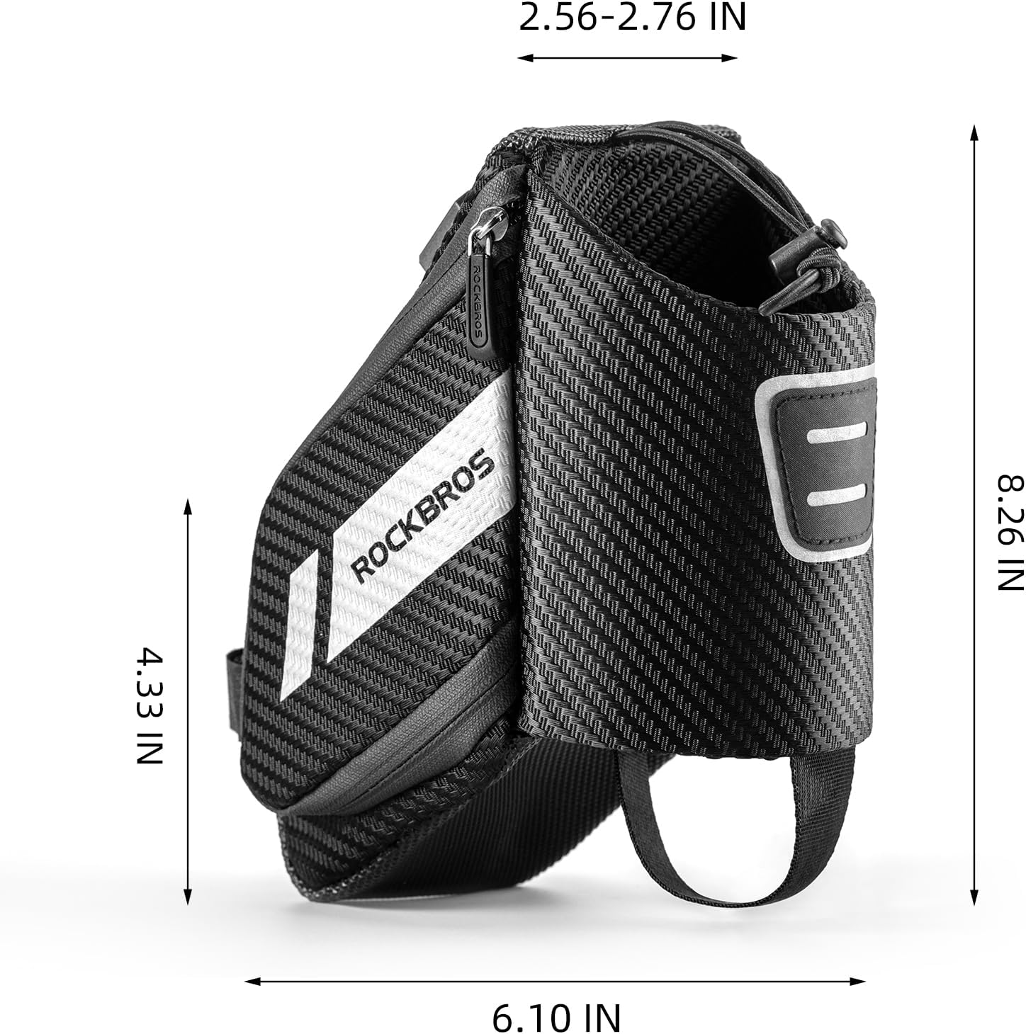 ROCKBROS Waterproof Bike Saddle Bag with Water Bottle Holder - Image 7