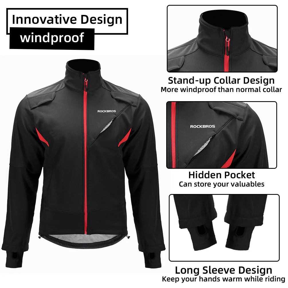 Winter Jacket & Pants Men's Windproof Cycling Suit - Image 4